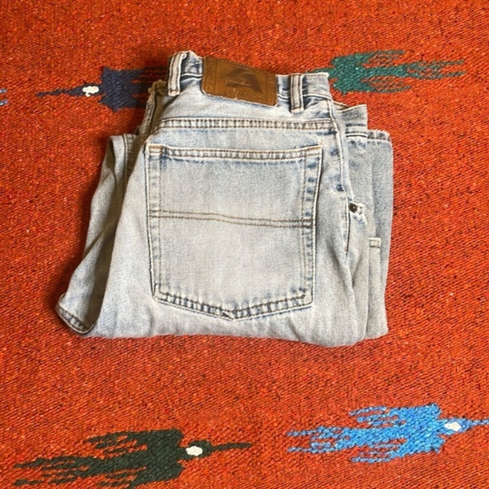 Original Gate‎ Classic Jeans Size 32 Size S Inseam Vintage Patch Work Distressed